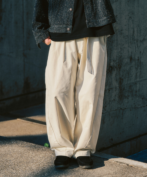 417 EDIFICE（フォーワンセブンエディフィス） スラックス ベルテッド