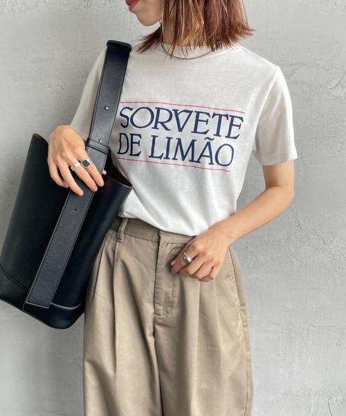 シンゾーン THE SHINOZNE プリントTシャツ SOLVETE DE LIMAO TEE 25MMSCU07【クリックポスト可】 シンゾーン THE SHINOZNE プリントTシャツ SOLVETE DE LIMAO TEE