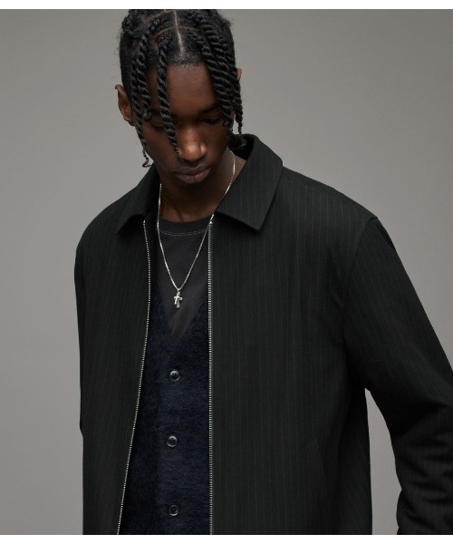 ALLSAINTS ブラックジャケット ブラックレザージャケット | オールセインツ 公式オンラインストア