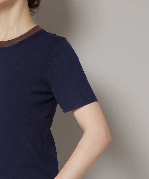 tシャツ コンパクト総針ニットトップス レディース | NANO universe | 21