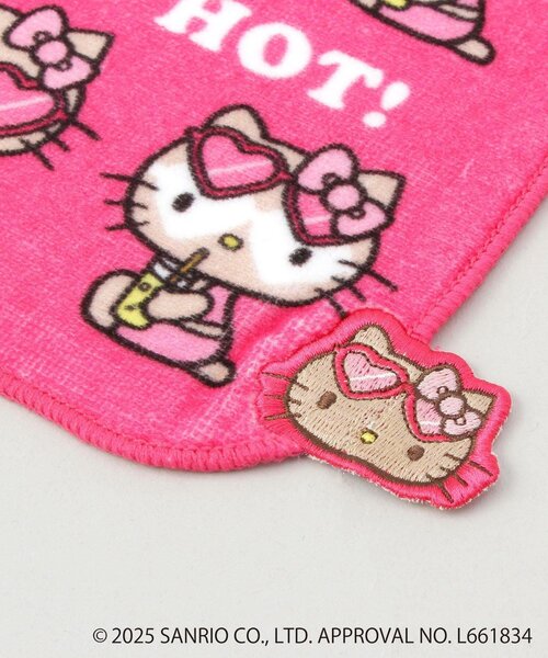 212 KITCHEN STORE 日焼けハローキティ 刺繍ハンドタオル PK