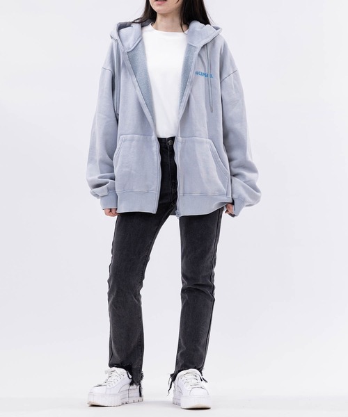 ちゃRED WOOD 裏サーマル フルジップ パーカー グレー USA製 グレー フーディー | ビンテージ古着屋Feeet 通販 名古屋 大須 メンズ