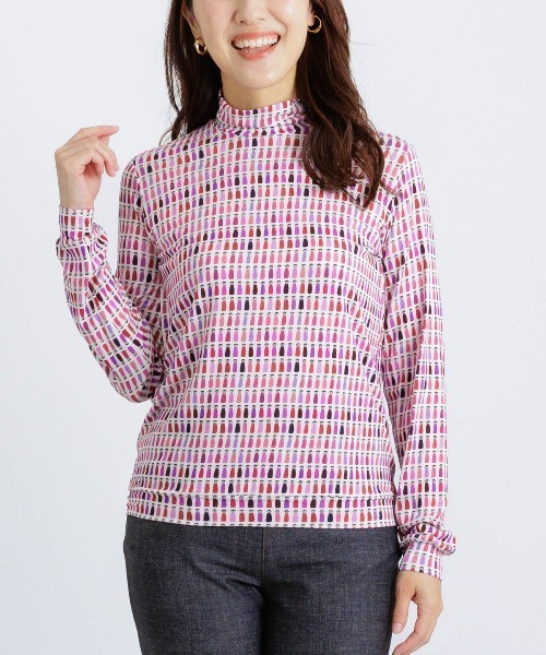 【未使用タグ付】ピッコーネハイネックプルオーバー定価税込28600円 STUDIO PICONE（スタジオピッコーネ） tシャツ カラフルピコハイネック