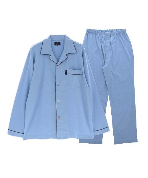 LANVIN コレクション パジャマ Lサイズ グレー/イエロー　秋冬用 LANVIN コレクション パジャマ Lサイズ グレー/イエロー 秋冬用