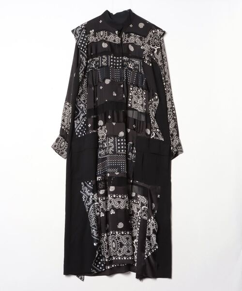sacai 「Sacai」 BANDANA ARCHIVE PRINT MAXI DRESS 長袖 sacai 「Sacai」 BANDANA ARCHIVE PRINT MAXI DRESS 長袖