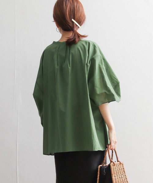 「URBAN RESEARCH DOORS」 半袖ブラウス MEDIUM オフホワイト レディース_画像4