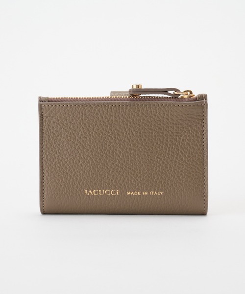 【美品】IACUCCI レザー アバ ウォレット 二つ折り財布 ブルー系 牛革 IACUCCI レザー アバ ウォレット 二つ折り財布 ブルー系 牛革