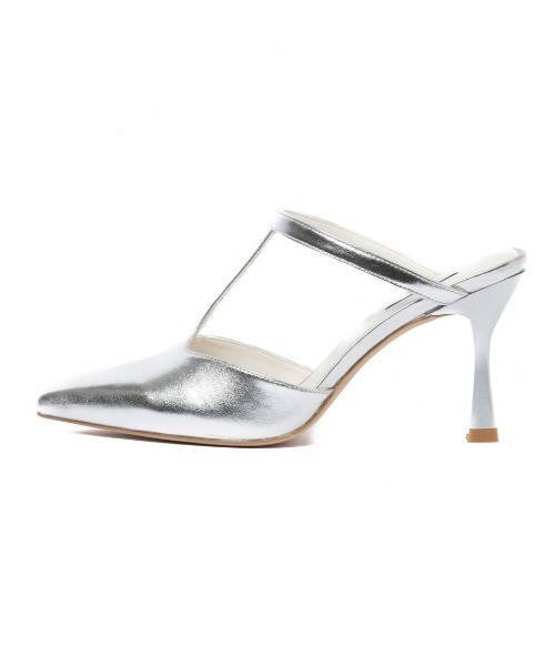 「R&E」 ミュール 22cm アイボリー レディース_画像6