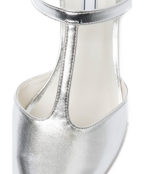 「R&E」 ミュール 22cm アイボリー レディース_画像9