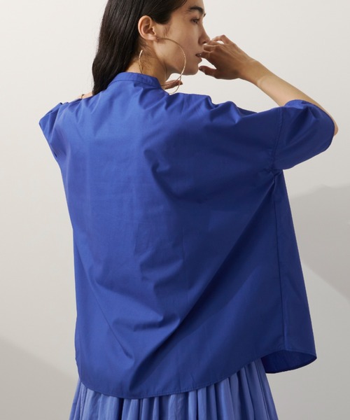 「Libra Cue」 半袖ブラウス FREE ネイビー レディース_画像4