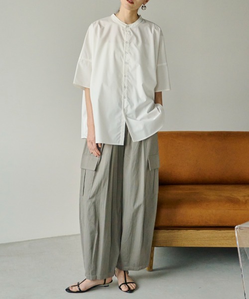 「Libra Cue」 半袖ブラウス FREE ネイビー レディース_画像7