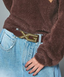 ↓専用【新品】X-girl／アウトドアベルト STUDDED THICK BELT（ベルト）｜X-girl（エックスガール）の