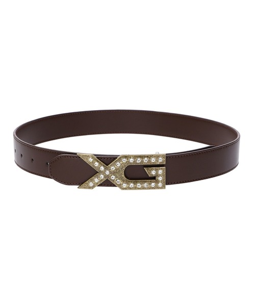 X-girl（エックスガール） ベルト XG EMBLEM BUCKLE FAUX LEATHER BELT