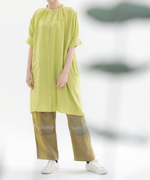 「nop de nod」 半袖チュニック 3 ブラック レディース_画像2