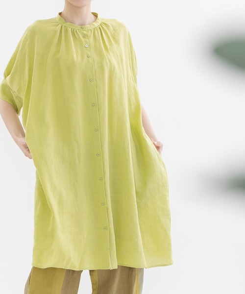 「nop de nod」 半袖チュニック 3 ブラック レディース_画像4