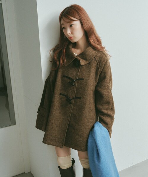 Kastane（カスタネ） コート アウター 「ベスト付き」ダッフルフレア