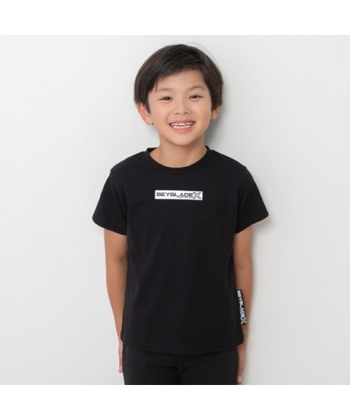 tシャツ BEYBLADE X ベイブレードエックス 半袖Tシャツ ロゴ ワッペン
