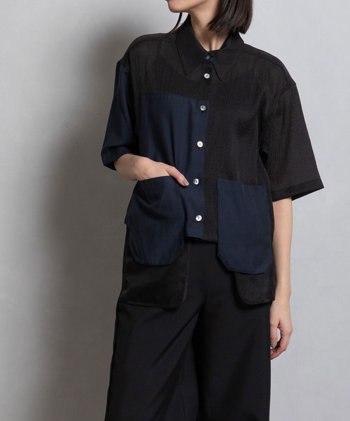 「MARECHAL TERRE」 半袖シャツ MEDIUM ホワイト レディース_画像2
