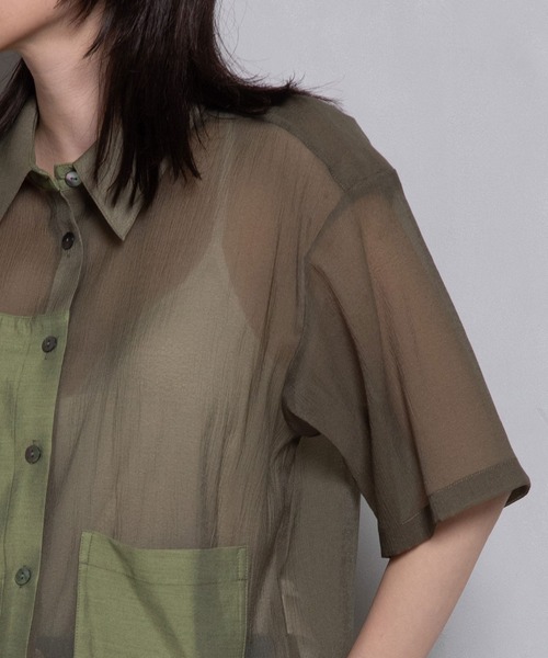 「MARECHAL TERRE」 半袖シャツ MEDIUM ホワイト レディース_画像8