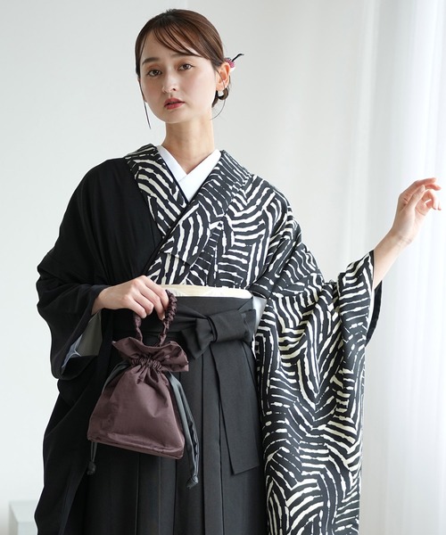 utatane 着物 袴セット 半身アシンメトリー レディース : ZOZOTOWN