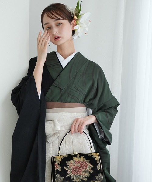 utatane 着物 袴セット 半身アシンメトリー レディース : ZOZOTOWN
