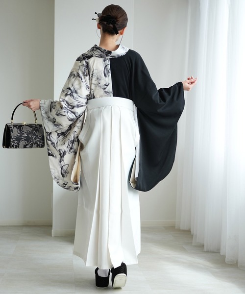 utatane 着物 袴セット 半身アシンメトリー レディース utatane 着物 袴セット 半身アシンメトリー レディース