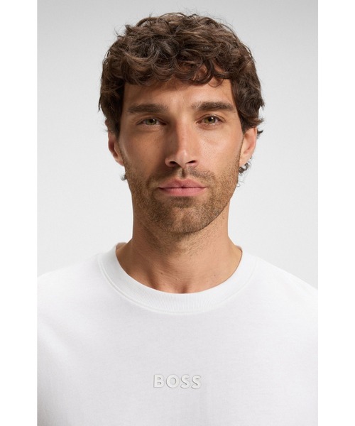 BOSS（HUGO BOSS） tシャツ コットンジャージー Tシャツ トーナルロゴ