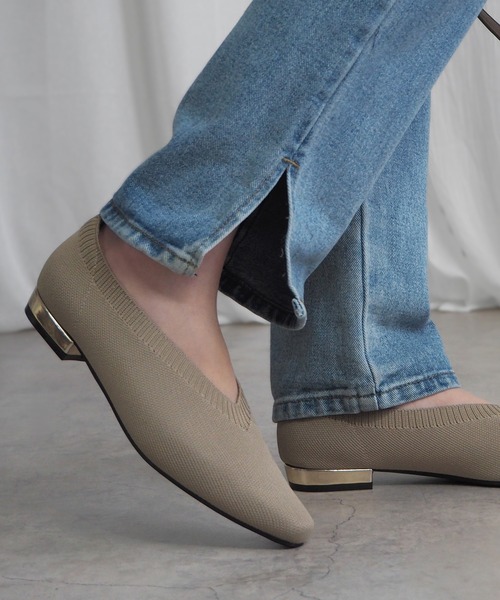 「minia」 フラットパンプス S ブラック レディース_画像6