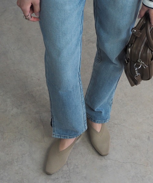 「minia」 フラットパンプス S ブラック レディース_画像7