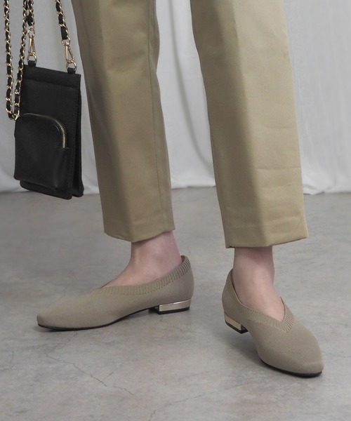 「minia」 フラットパンプス S ブラック レディース_画像9