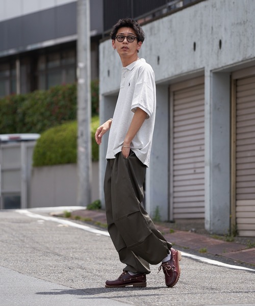 「U.S. POLO ASSN.」 半袖ポロシャツ LARGE ライトグレー メンズ_画像6