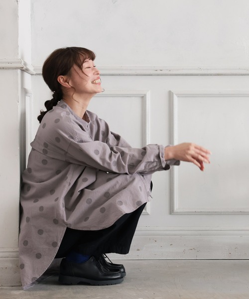 soulberry（ソウルベリー） ブラウス シャツ 「大人のドットは、さりげ