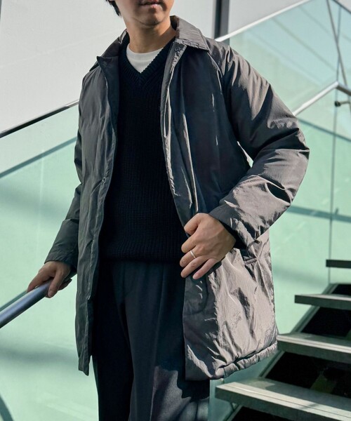 TAION（タイオン） ダウンジャケット M ネイビー メンズ : ZOZOTOWN