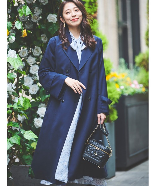 「LAISSE PASSE」 トレンチコート X-SMALL ベージュ レディース_画像4