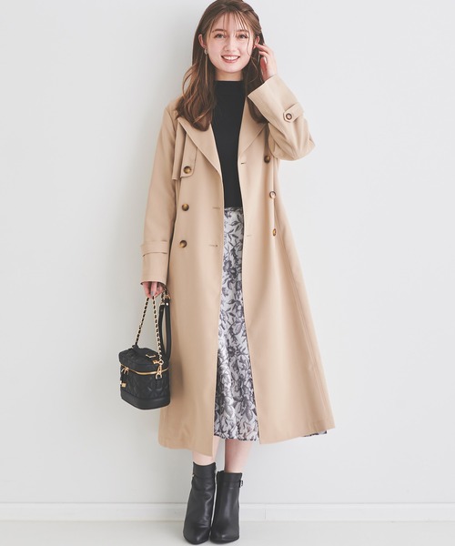 「LAISSE PASSE」 トレンチコート X-SMALL ベージュ レディース_画像6