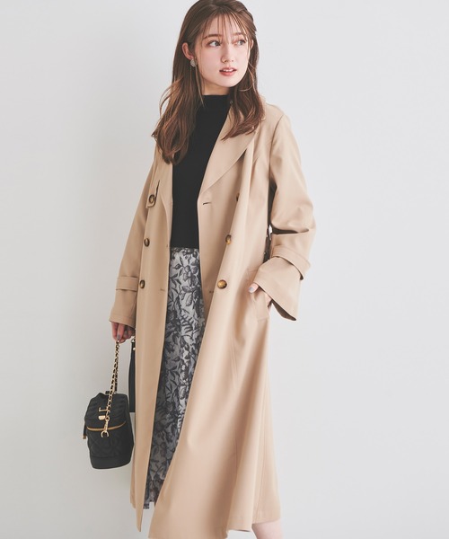 「LAISSE PASSE」 トレンチコート X-SMALL ベージュ レディース_画像7