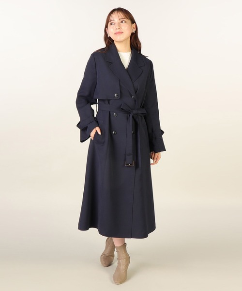 「LAISSE PASSE」 トレンチコート X-SMALL ベージュ レディース_画像8
