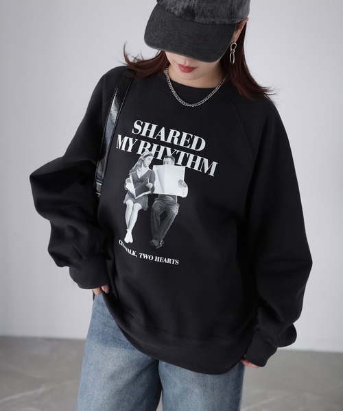 Riberry（リベリー） トレーナー スウェット 裏起毛フォトプリント