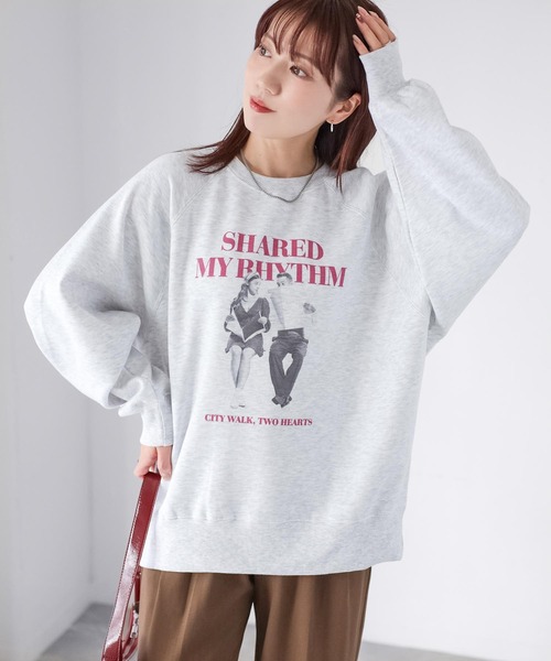 Riberry（リベリー） トレーナー スウェット 裏起毛フォトプリント