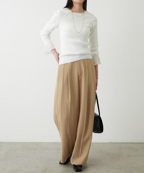 Loungedress(ラウンジドレス) ニット セーター リブレースニットプル Loungedress(ラウンジドレス) ニット セーター リブレースニットプル