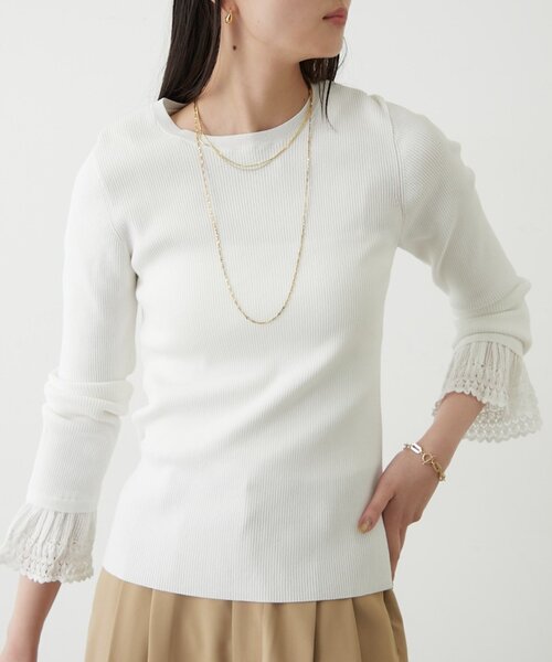 Loungedress(ラウンジドレス) ニット セーター リブレースニットプル Loungedress(ラウンジドレス) ニット セーター リブレースニットプル