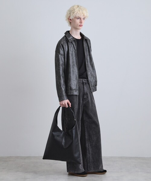 tk.TAKEO KIKUCHI（ティーケータケオキクチ） トートバッグ 「牛革使用