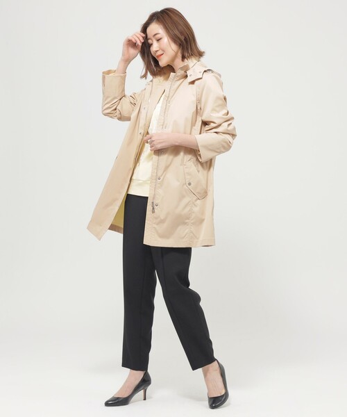 「EVEX by KRIZIA」 トレンチコート 42 ダークネイビー レディース_画像4