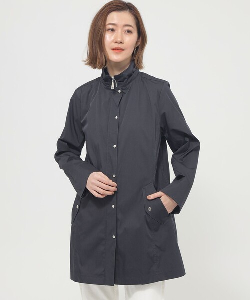 「EVEX by KRIZIA」 トレンチコート 42 ダークネイビー レディース_画像8