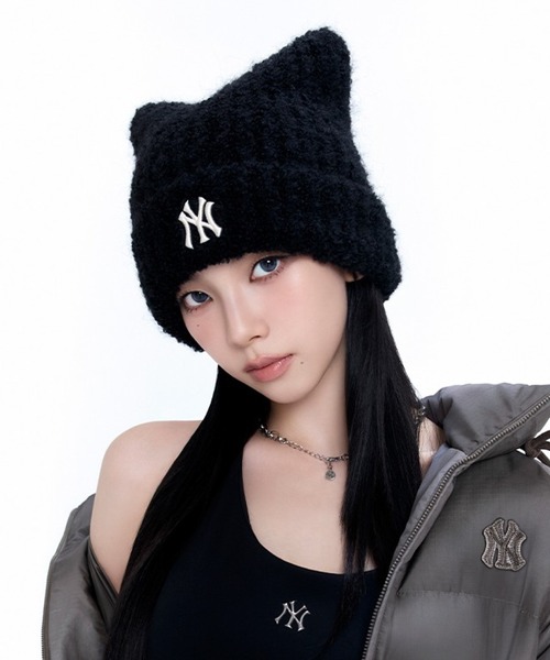 MLB Korea ニット帽 ニットキャップ MLB KOREA-フワモコ ミャオ
