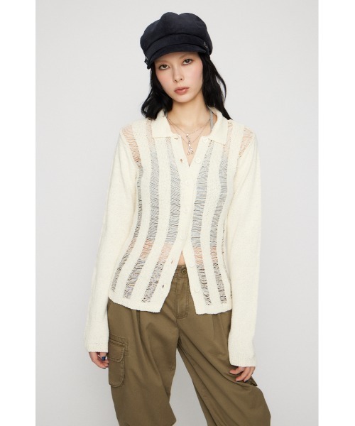 LAGUA GEM（ラグアジェム） ニット セーター LADDER KNIT トップス