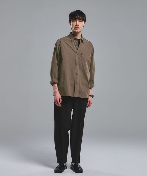 【ライトグリーン（33）】アソート ビッグシルエット レギュラーカラーシャツ / ロングシーズン着用可能 アーバンリサーチ ドアーズ URBAN RESEARCH DOORS 『別注』LACOSTE