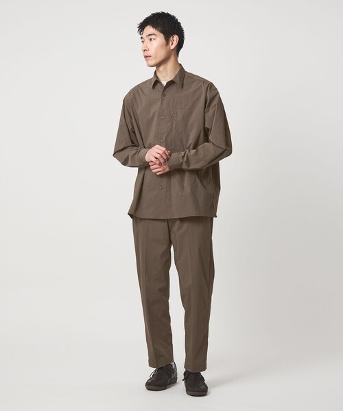 70s ヴィンテージ ライン入り 半袖シャツ グリーン 美品 ボックスシルエット green label relaxing（グリーンレーベルリラクシング） シャツ WONDER