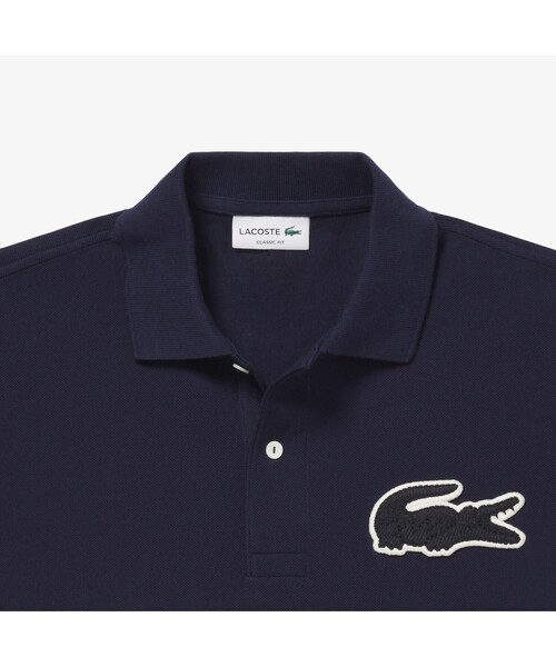 「LACOSTE」 半袖シャツ 3 ネイビー メンズ_画像5