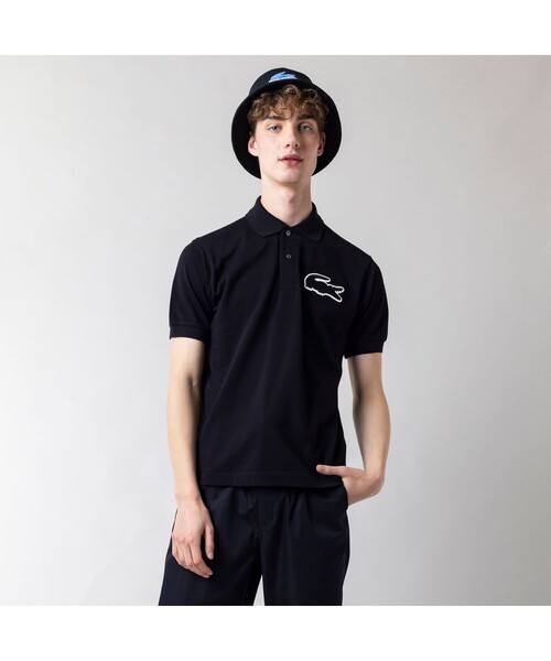 「LACOSTE」 半袖シャツ 3 ネイビー メンズ_画像7
